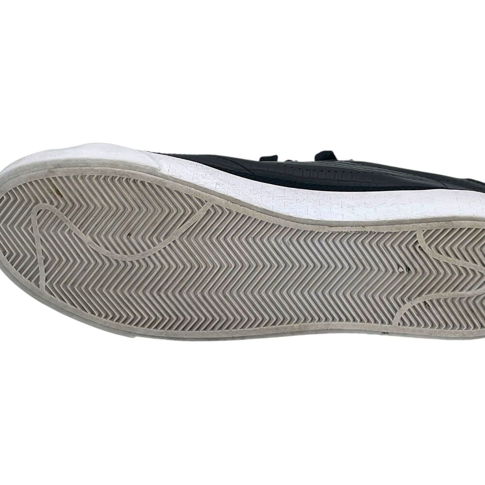 Nike Blazer Low Premium Croc Black White Men’s Size 9.5 Casual Sneakers - Picture 5 of 7